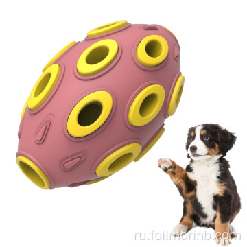 Резиновый дозатор для лакомства из анемона Прочная игрушка-головоломка для собак